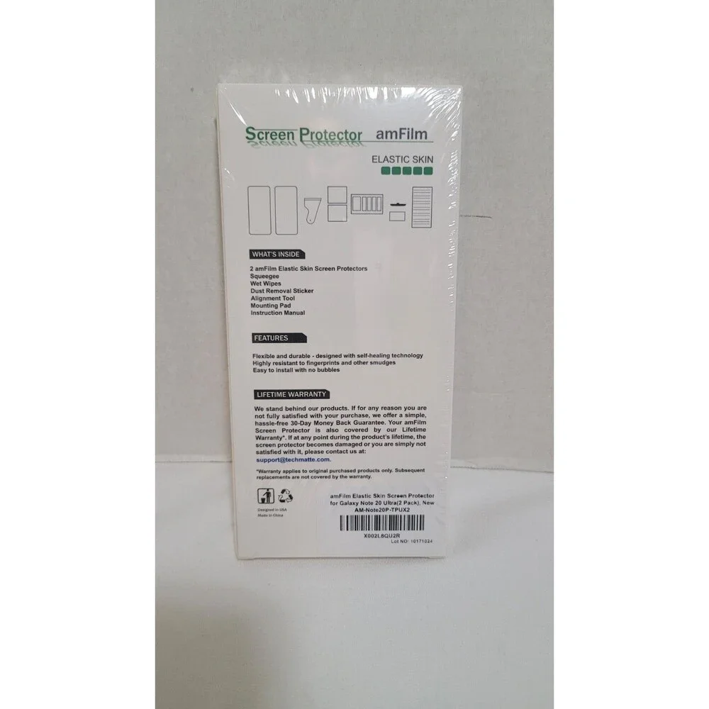 amFilm Screen Protector for Samsung Galaxy Note 20 Ultra (2 Pack) NEW